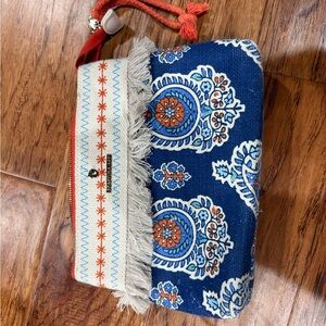 Spartina 449 Blue and Orange Clutch